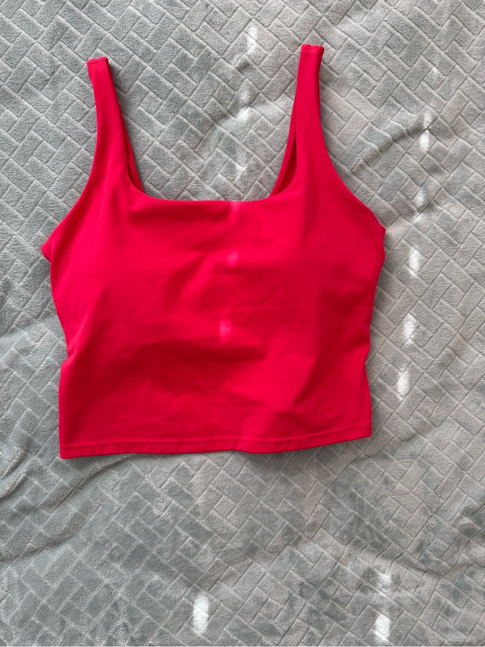 Fabletics Hot Pink Scoop Neck Crop Tank